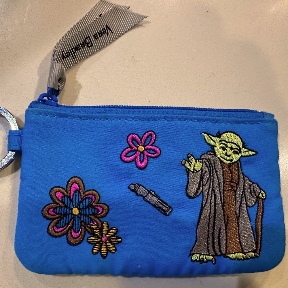 Star Wars Yoda/ Baby Yoda, Vera Bradley blue wristlet w/ other Star Wars figures